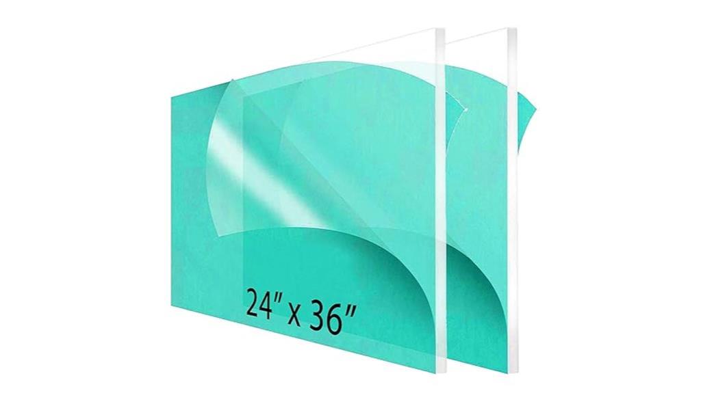 acrylic sheet 2 pack clear