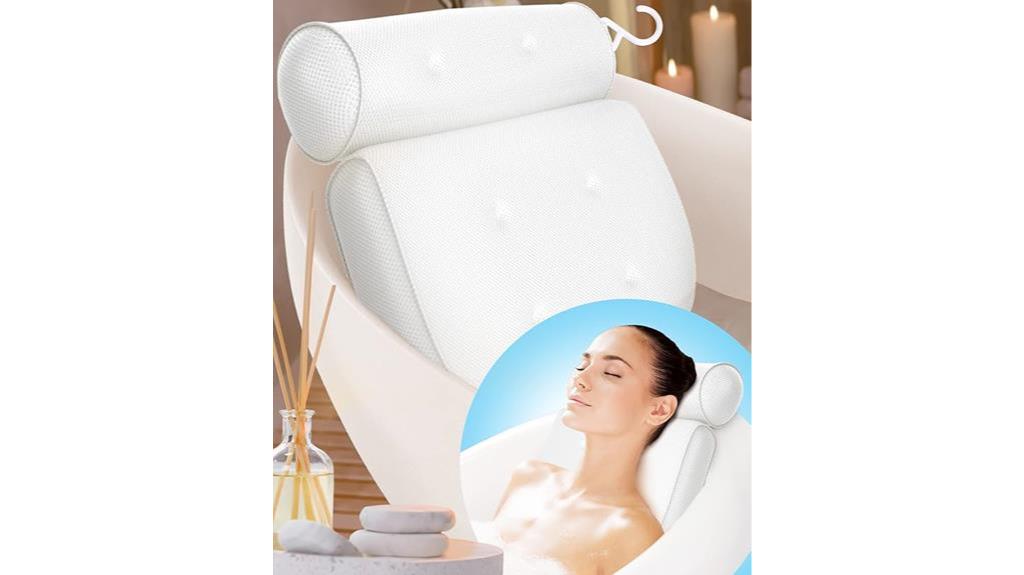 bathtub pillow for relaxation