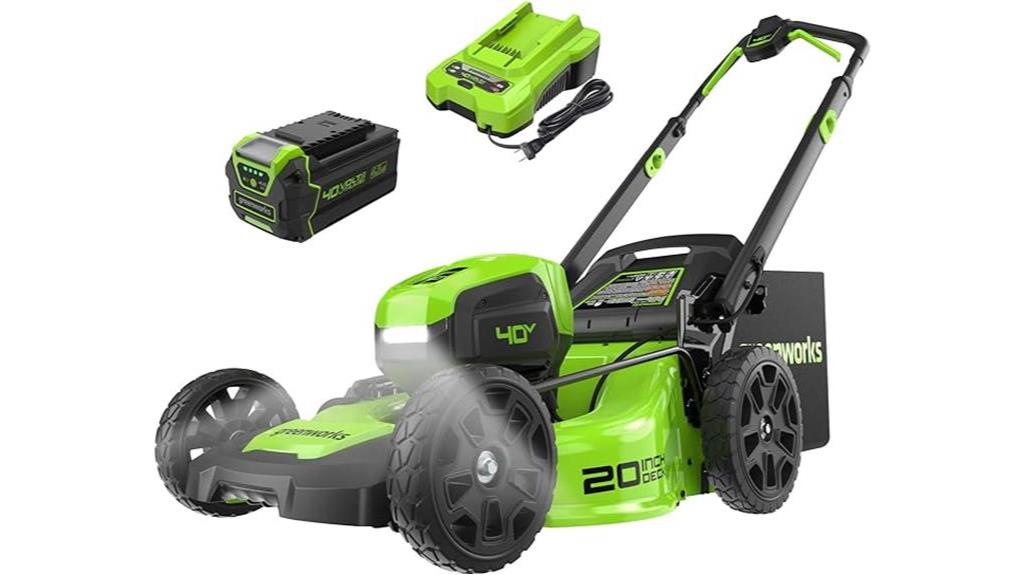 battery powered push mower features