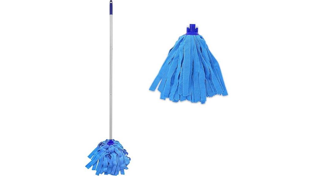 blue microfiber mop set