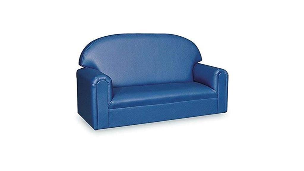 blue toddler sofa upholstery