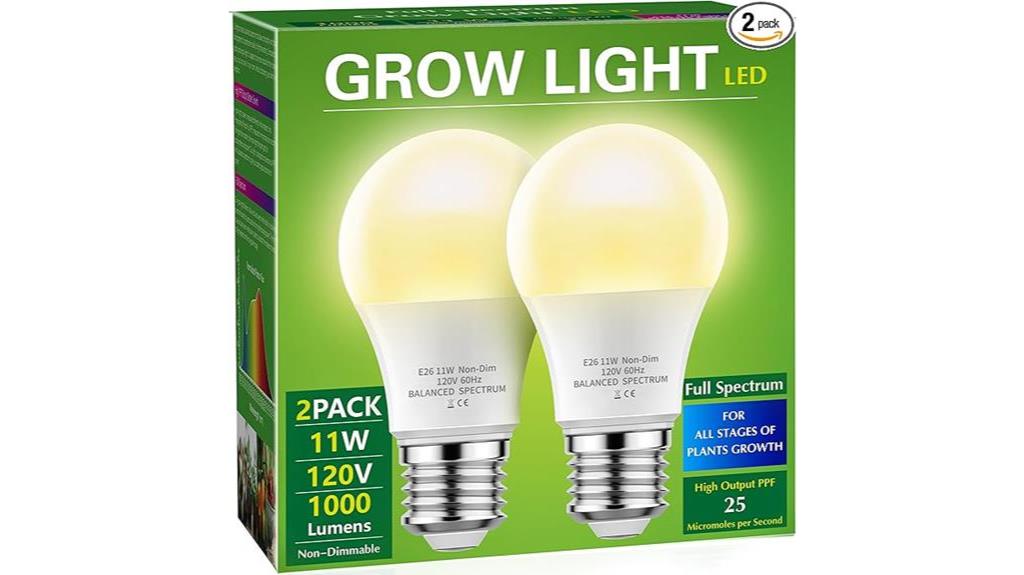 briignite a19 led grow light bulb