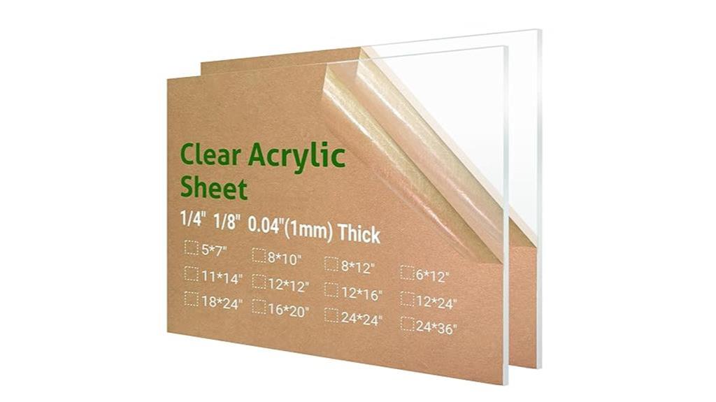 clear acrylic sheet crafting