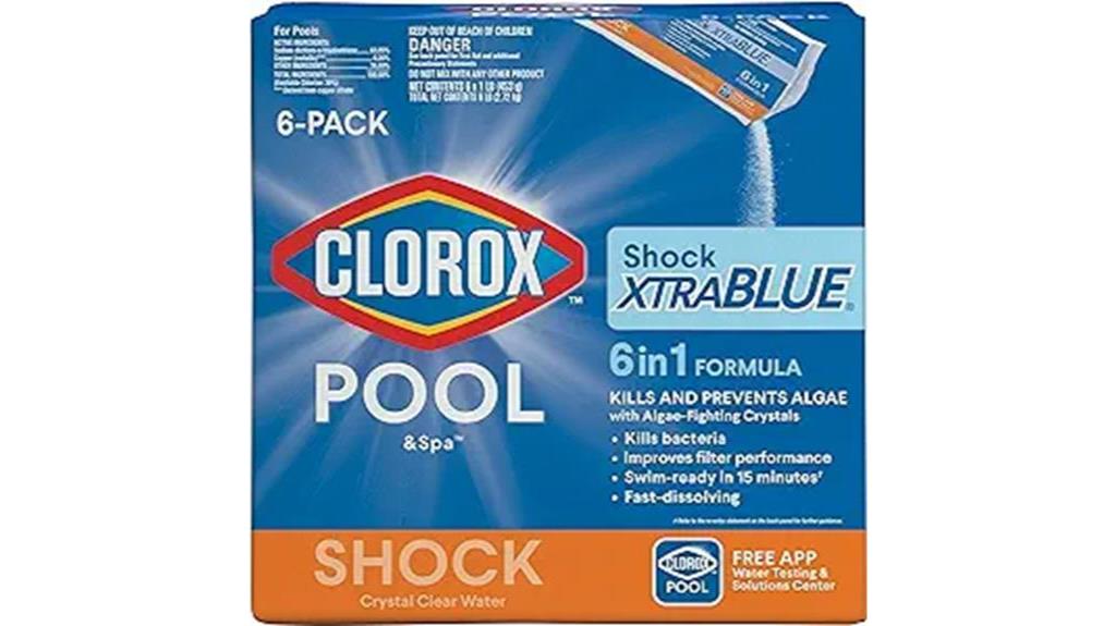 clorox xtrablue pool shock