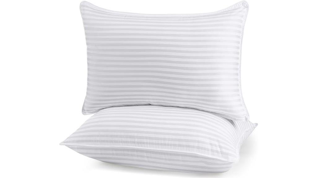 comfortable and supportive pillows