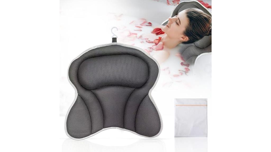 comfortable bath pillow design