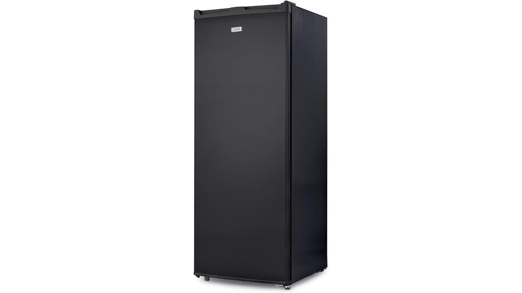 commercial upright freezer black