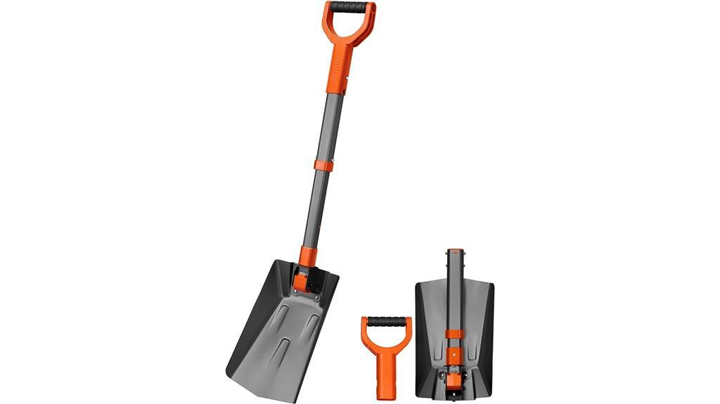 compact folding snow shovel