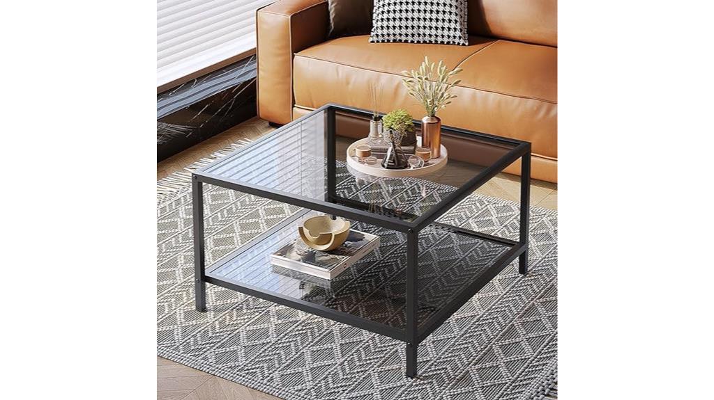 contemporary coffee table storage