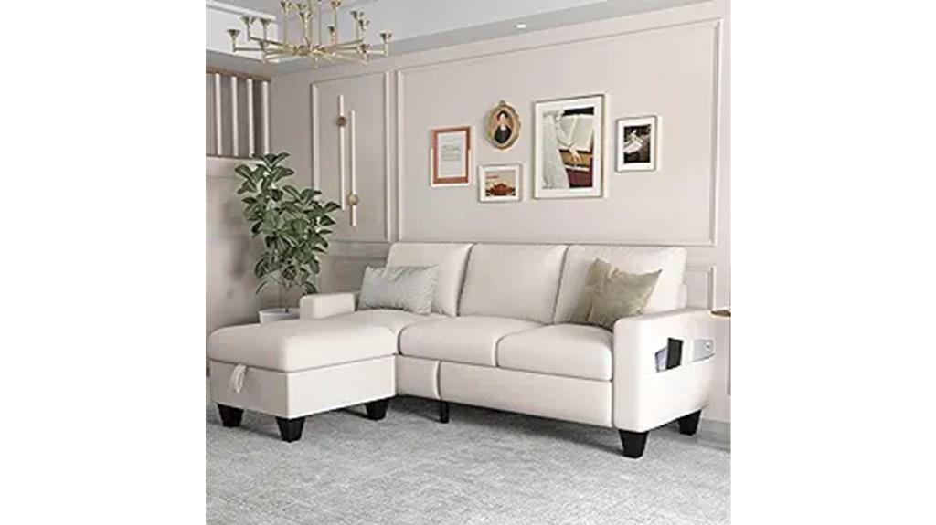 convertible sectional sofa details