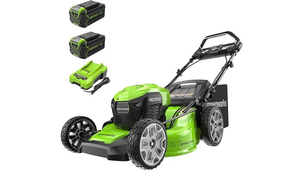 cordless brushless greenworks mower