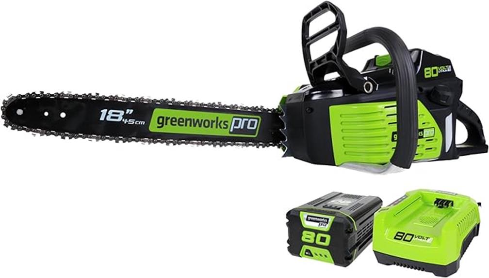 cordless chainsaw with battery
