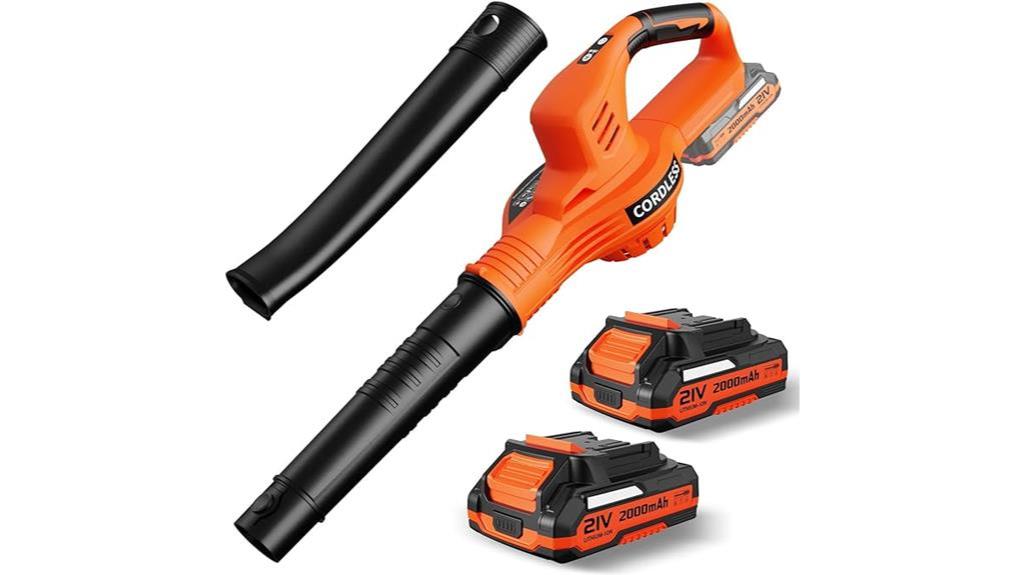 cordless leaf blower package