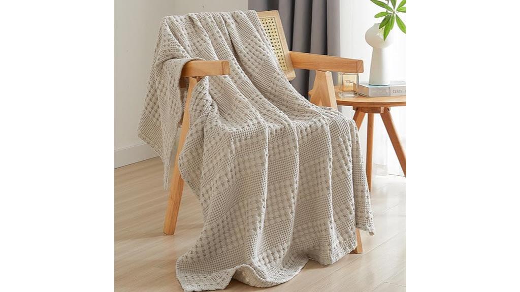 cotton waffle weave blanket