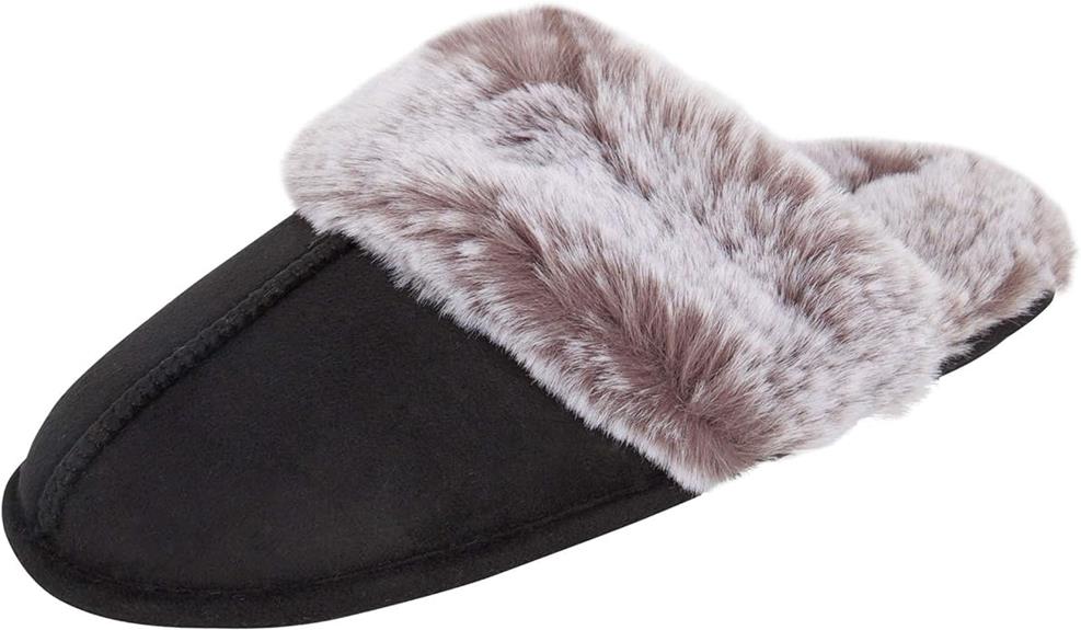 cozy faux fur slippers