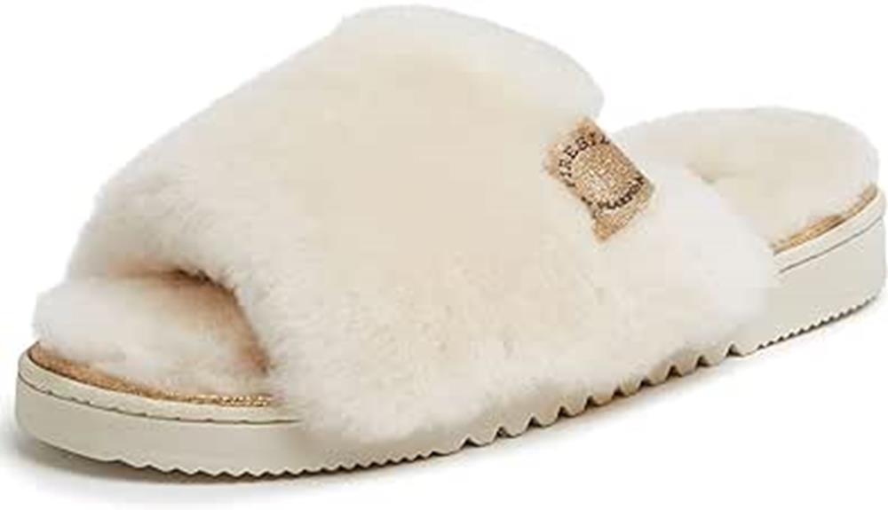 cozy shearling slide slipper