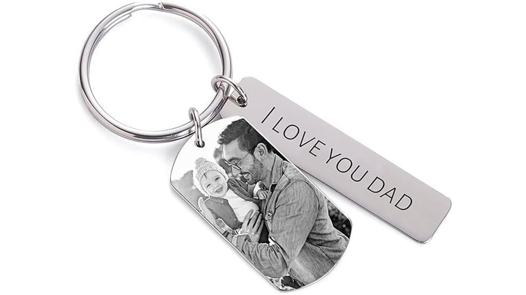 custom photo keychain for dad