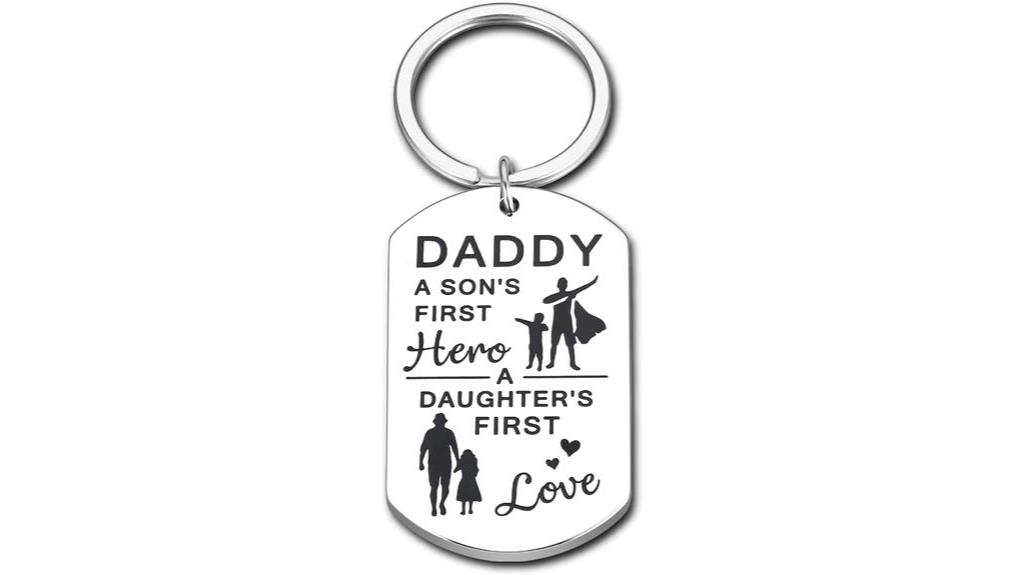 dad themed keychain gift idea