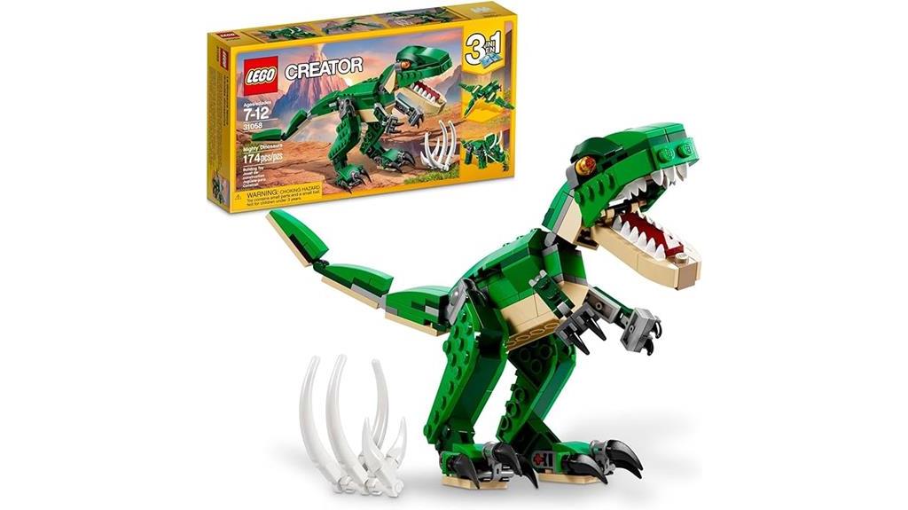 dinosaur building toy set