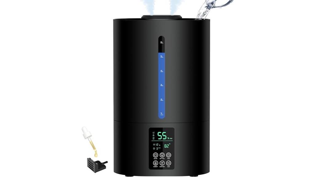 dual mist humidifier with essential oils