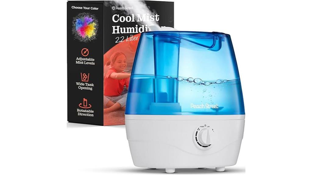 efficiently humidifies air quietly