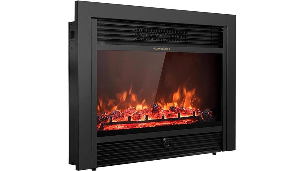 electric fireplace with remote