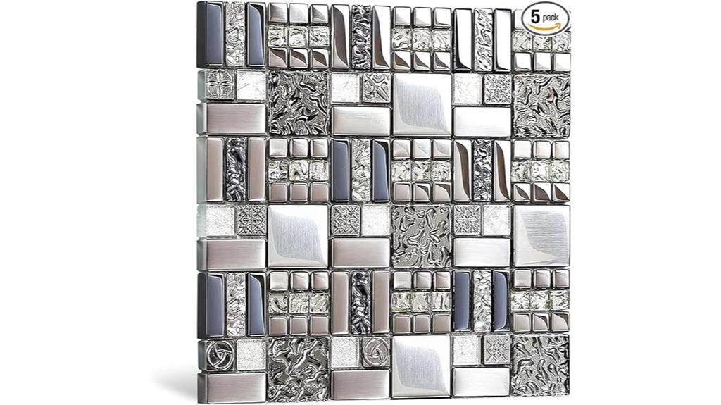 elegant silver gray tiles