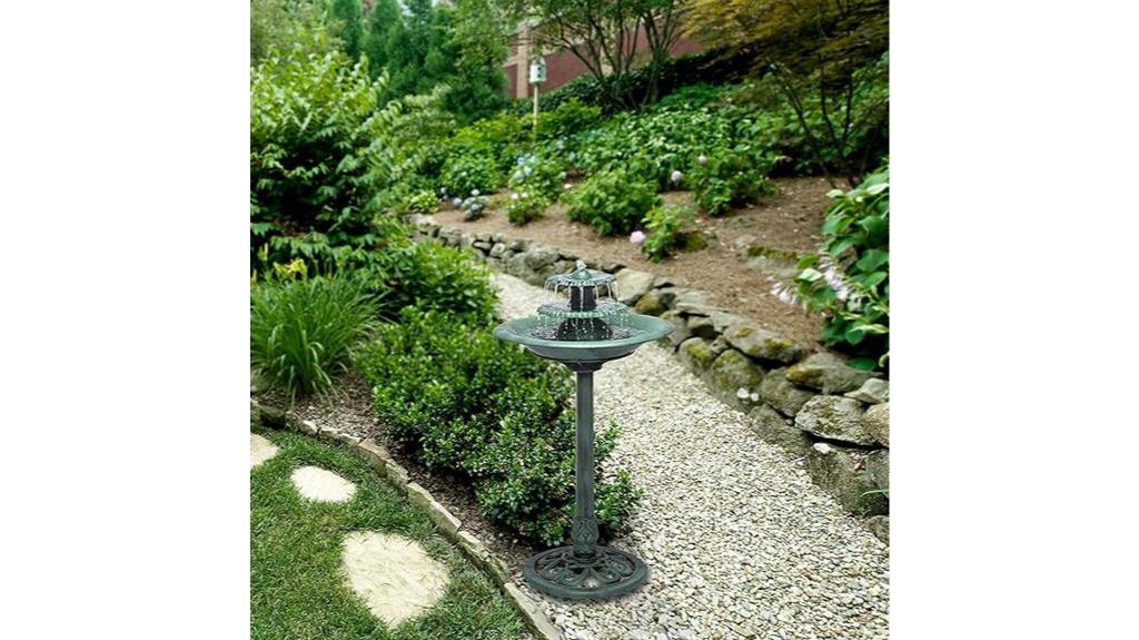 elegant tiered water fountain