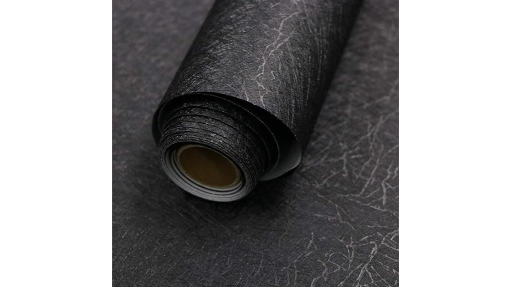 embossed black silk wallpaper