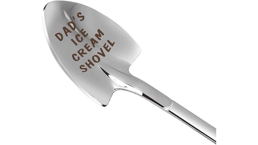engraved ice cream shovel