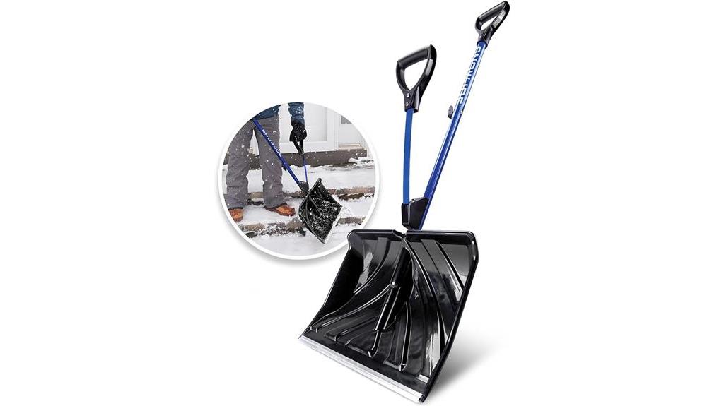 ergonomic snow shovel design