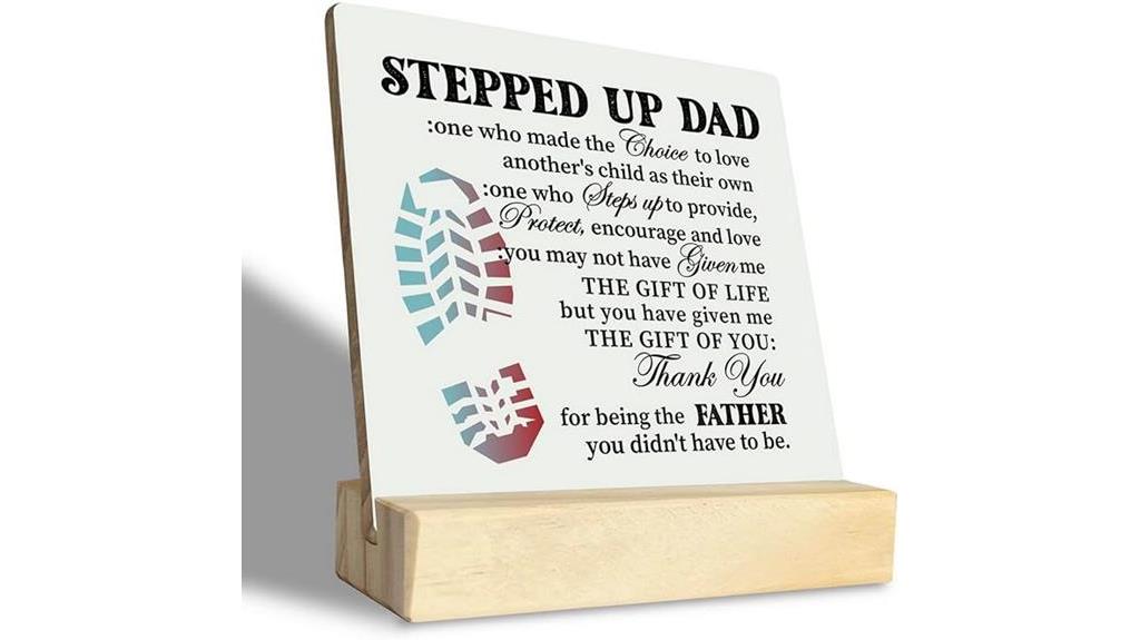 father s day wooden sign
