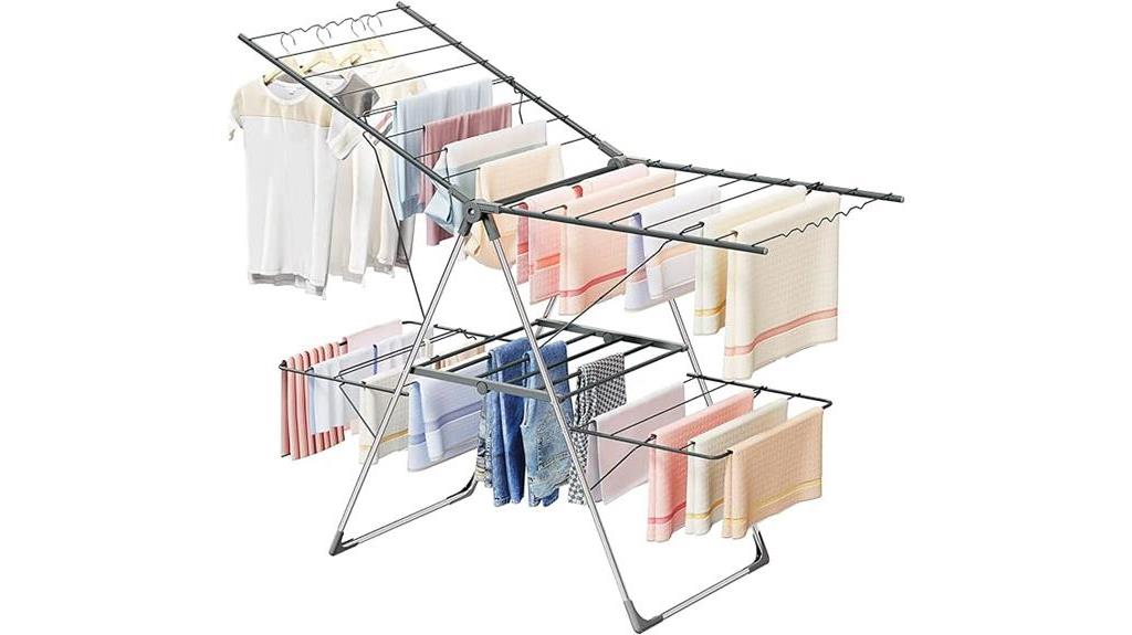 foldable 2 level large rack