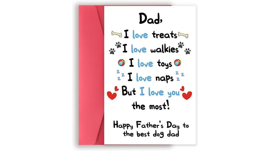 funny dog themed father s day card