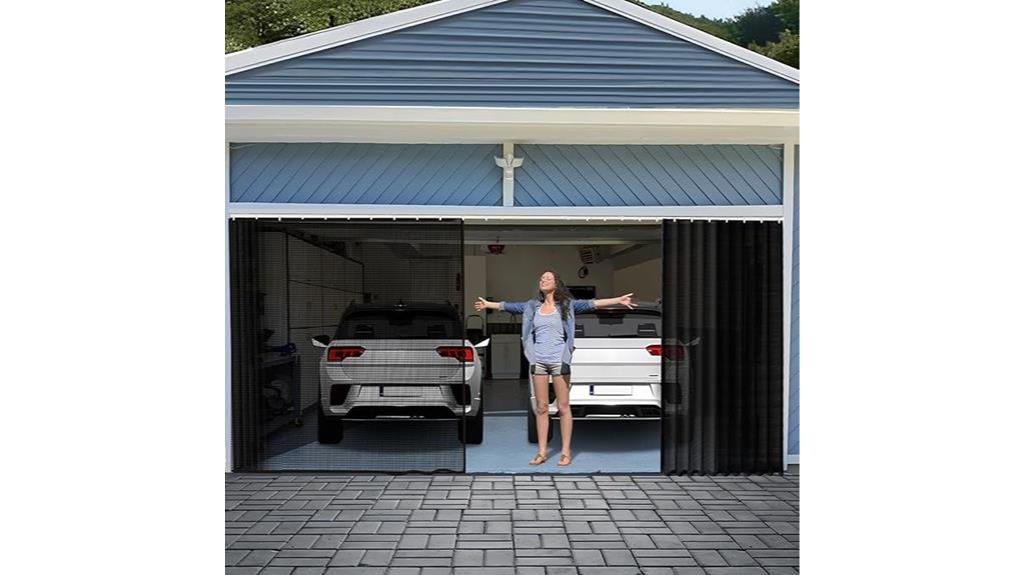 garage door screen closure