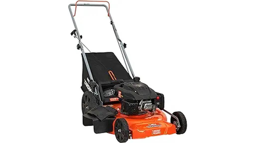 gas powered push lawn mower