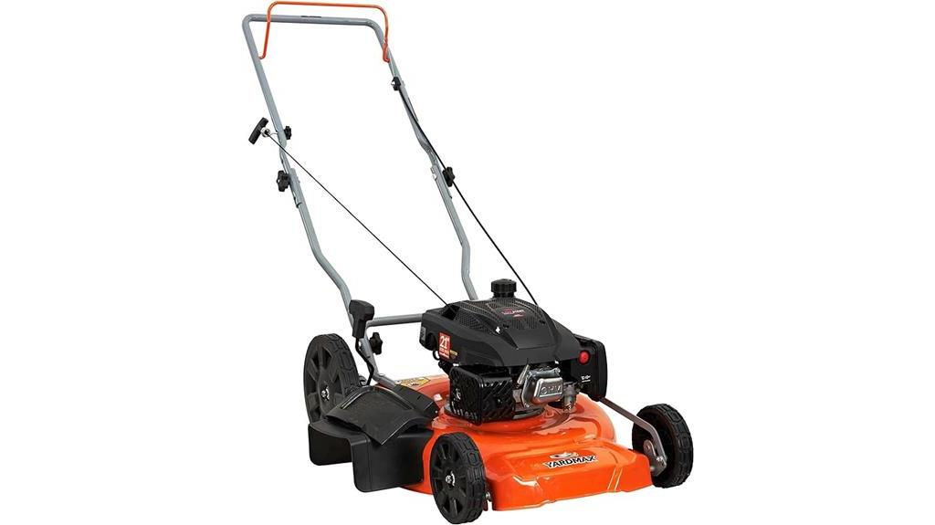 gas powered walk behind lawn mower