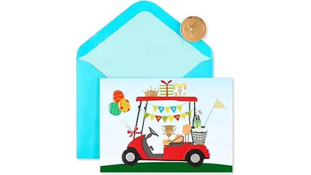golf themed papyrus card
