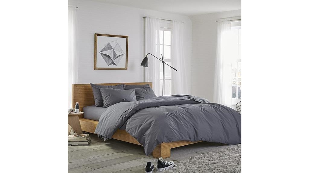 graphite luxury percale sheets