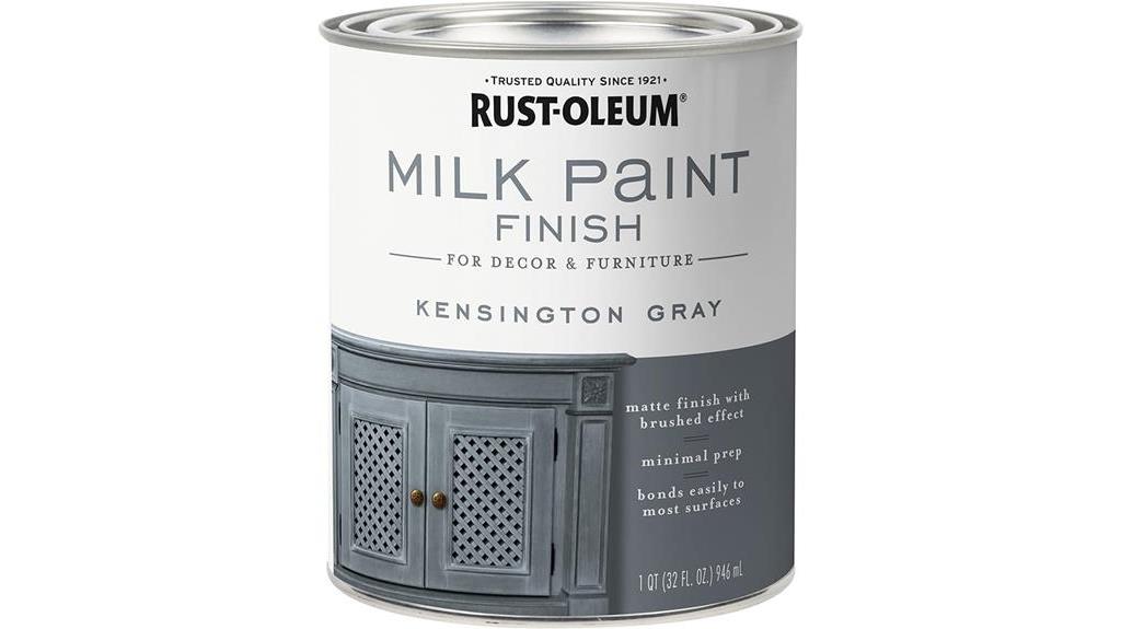 gray milk paint finish