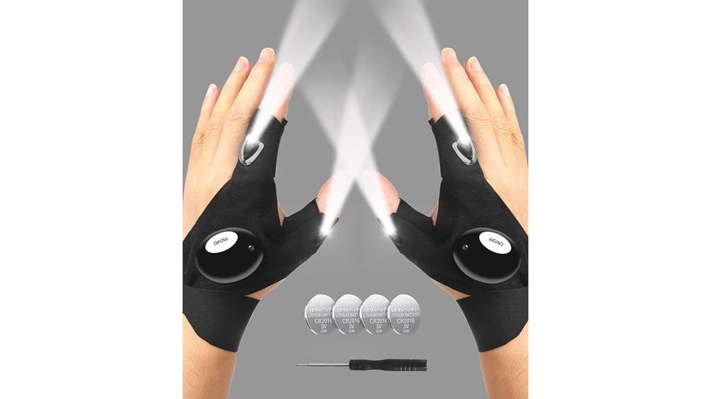 hands free illumination with gloves