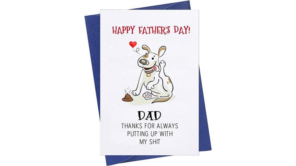 humorous dog themed father s day card