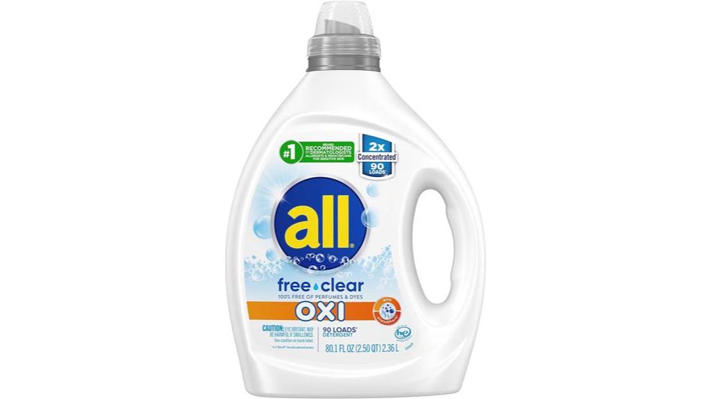 hypoallergenic 2x concentrated detergent