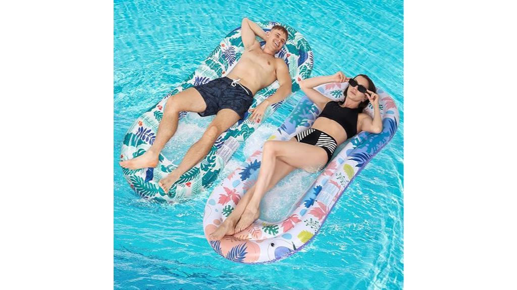 inflatable adult size pool loungers