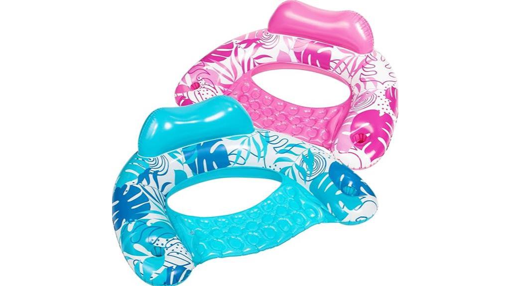 inflatable pool chairs set