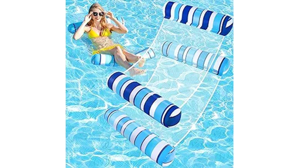 inflatable pool hammock floats