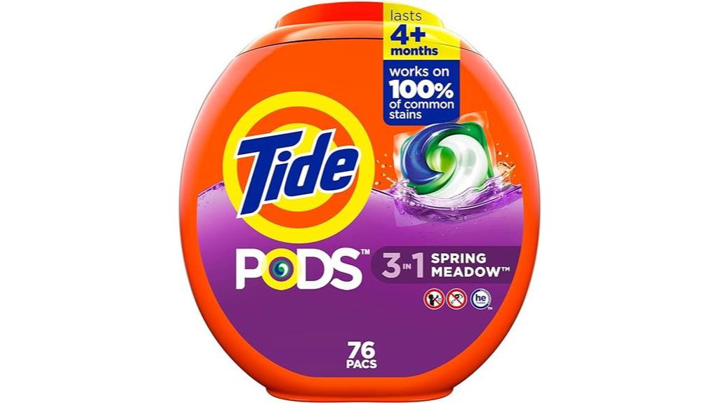 laundry detergent in pods