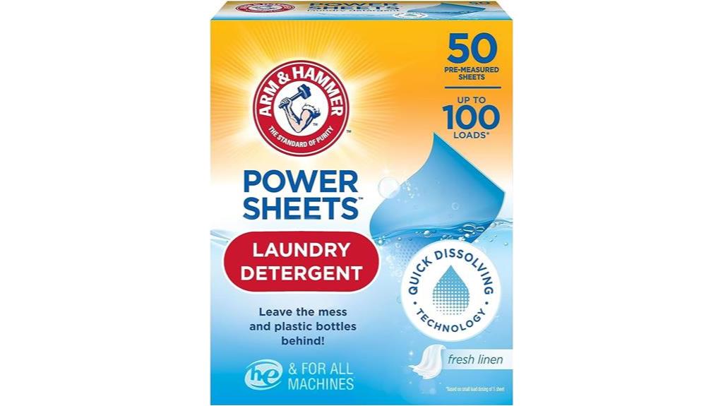 laundry detergent sheets fresh linen