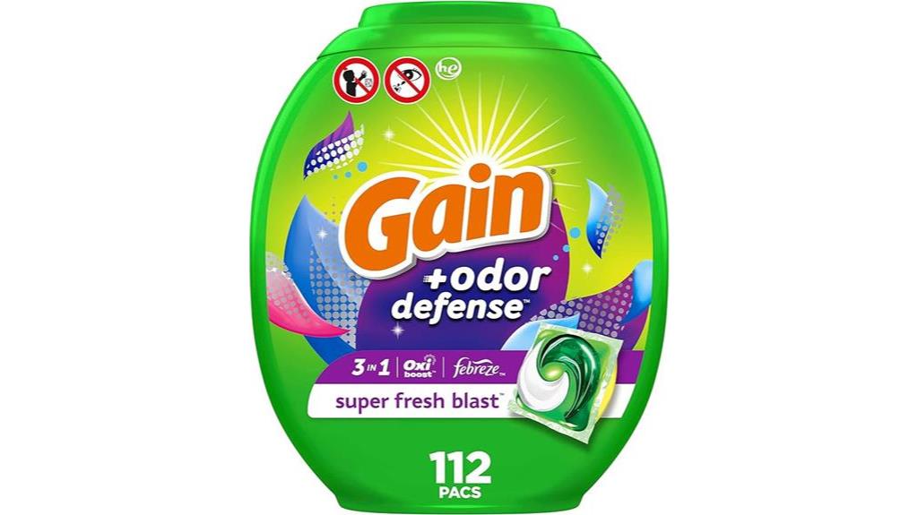 laundry detergent with odor defense