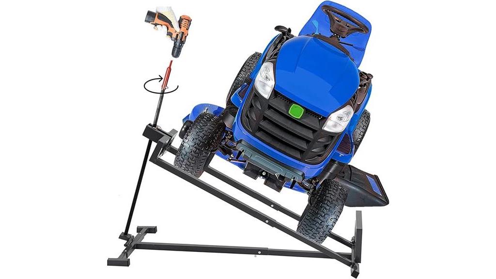 lifting platform for mowers